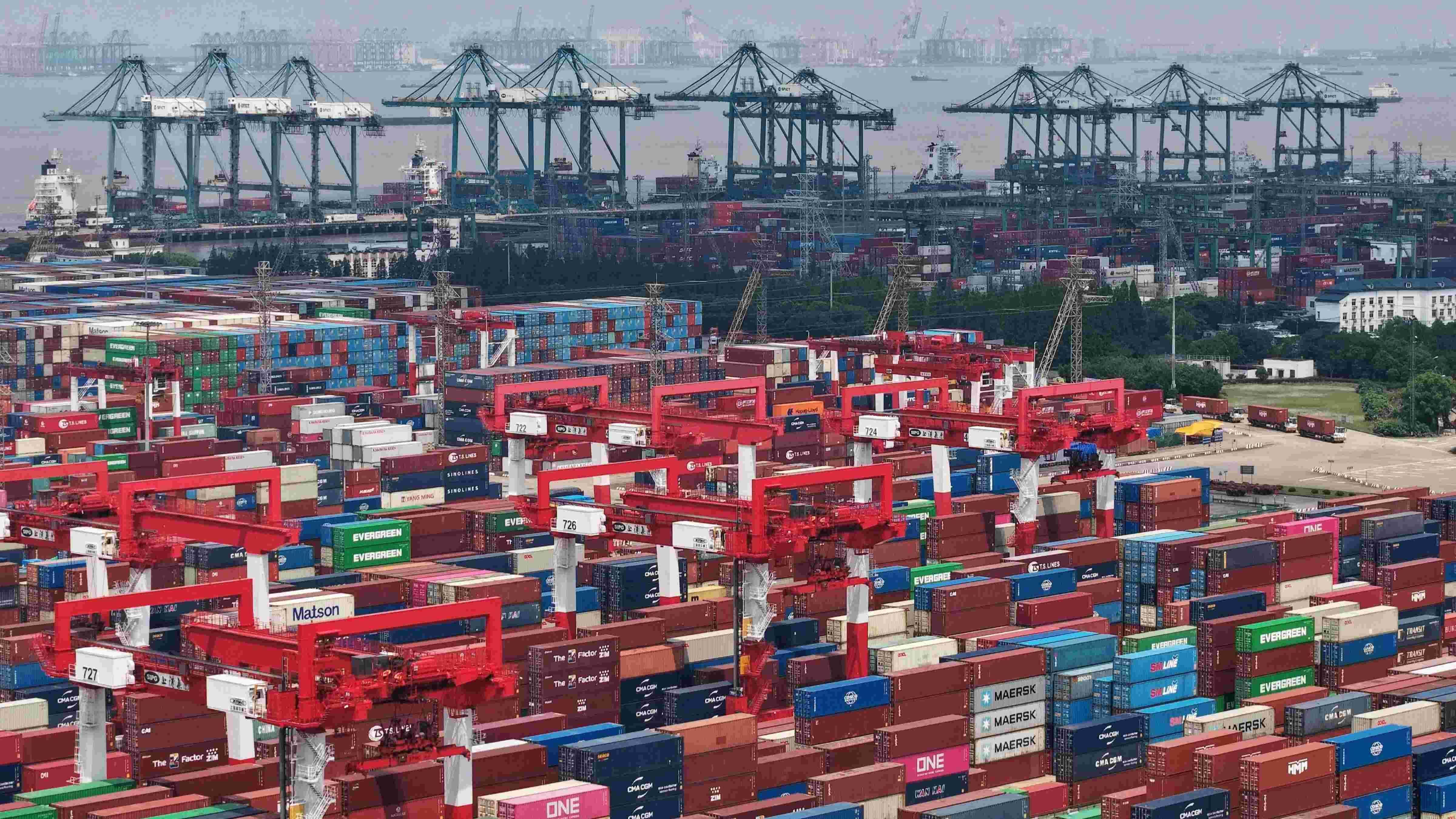 China exports slow as trade war takes toll