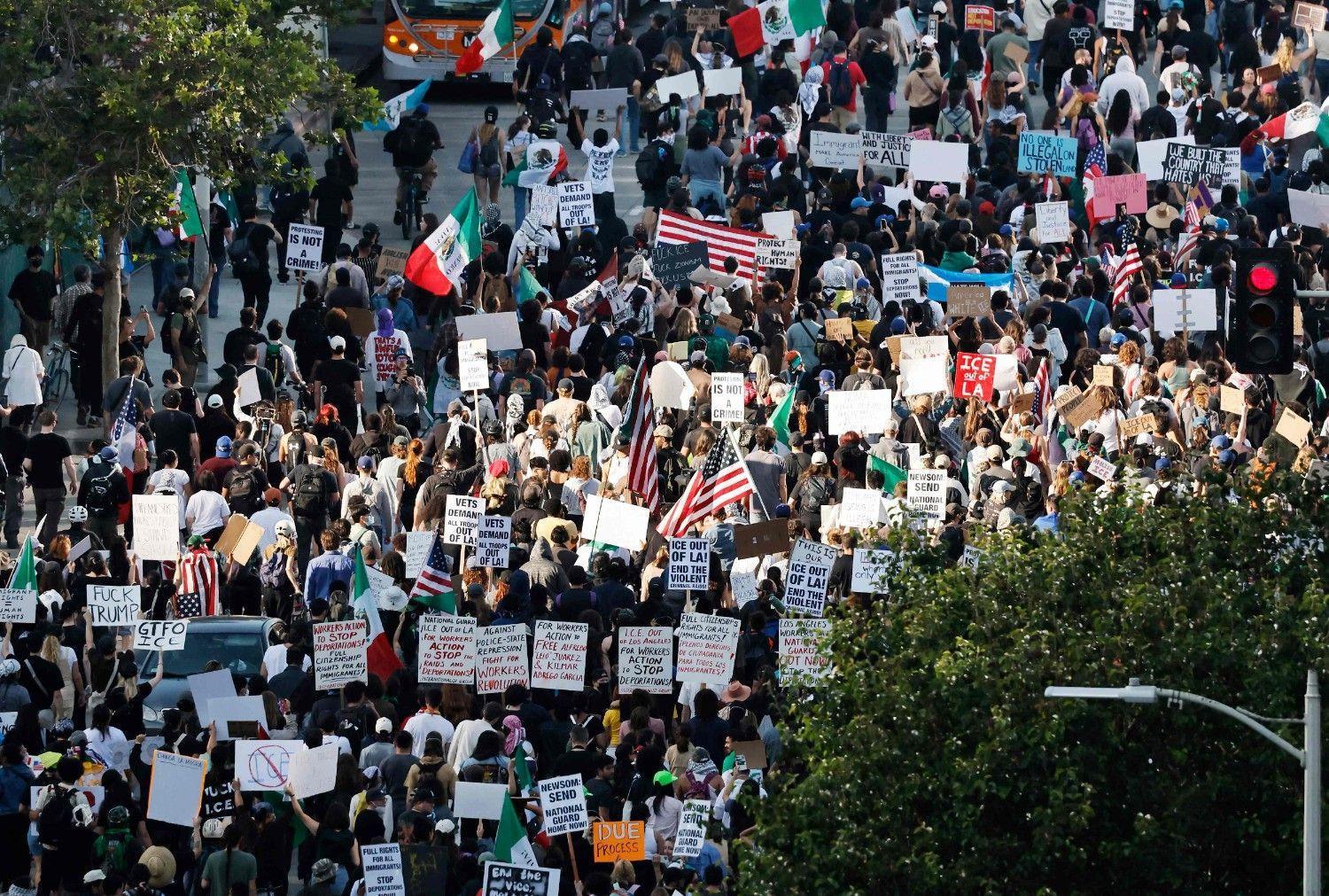Protests spread across US despite Trump threats