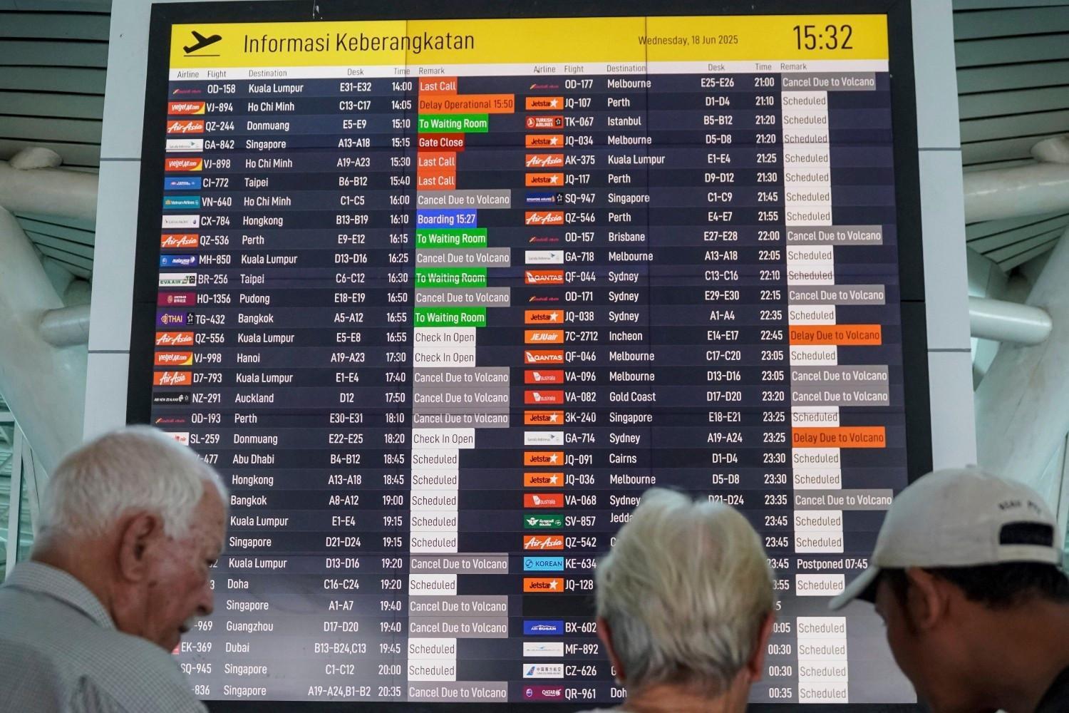 Bali flights canceled after Indonesia volcano eruption