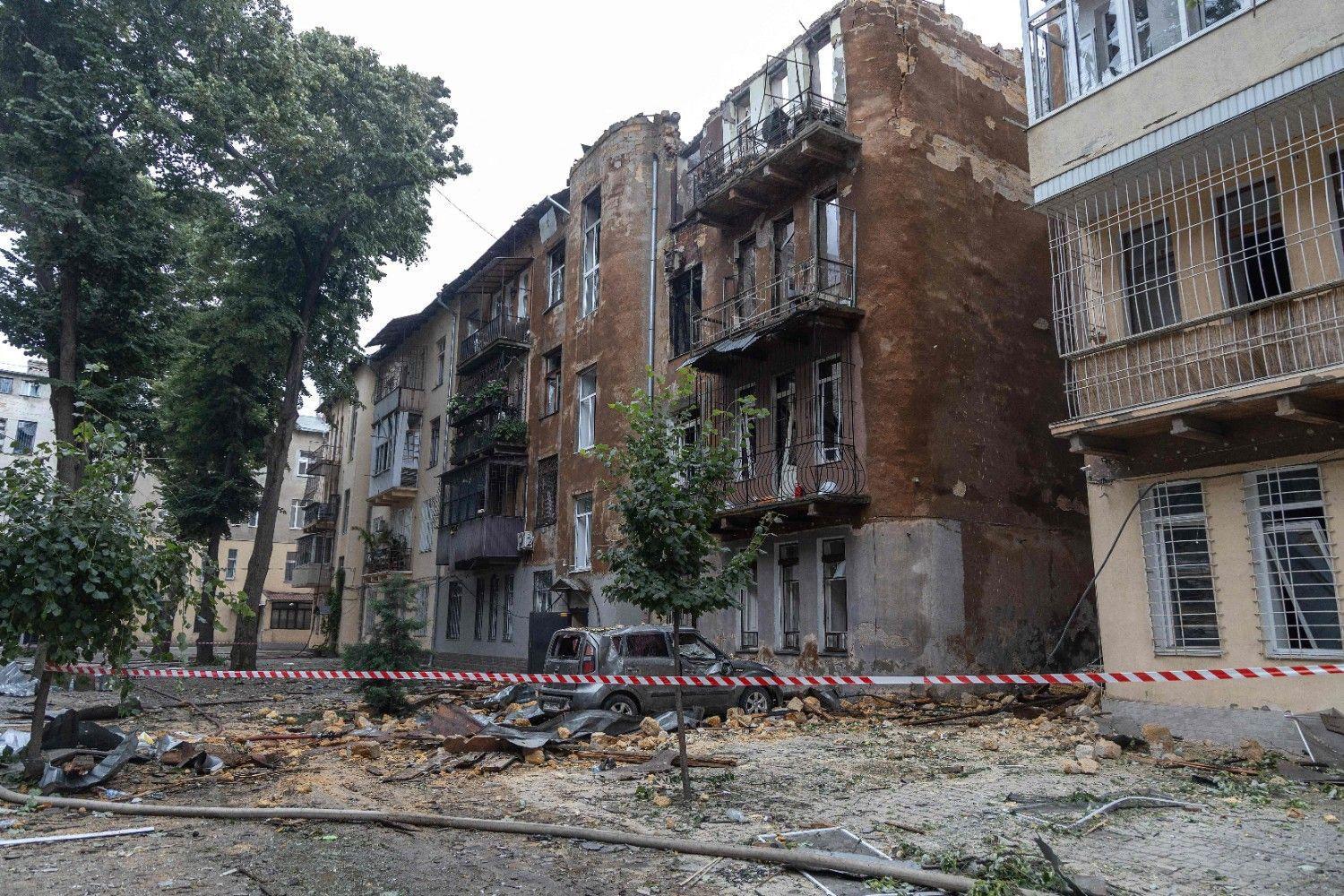 Russian drones slam into 2 Ukrainian cities, killing at least 1 person