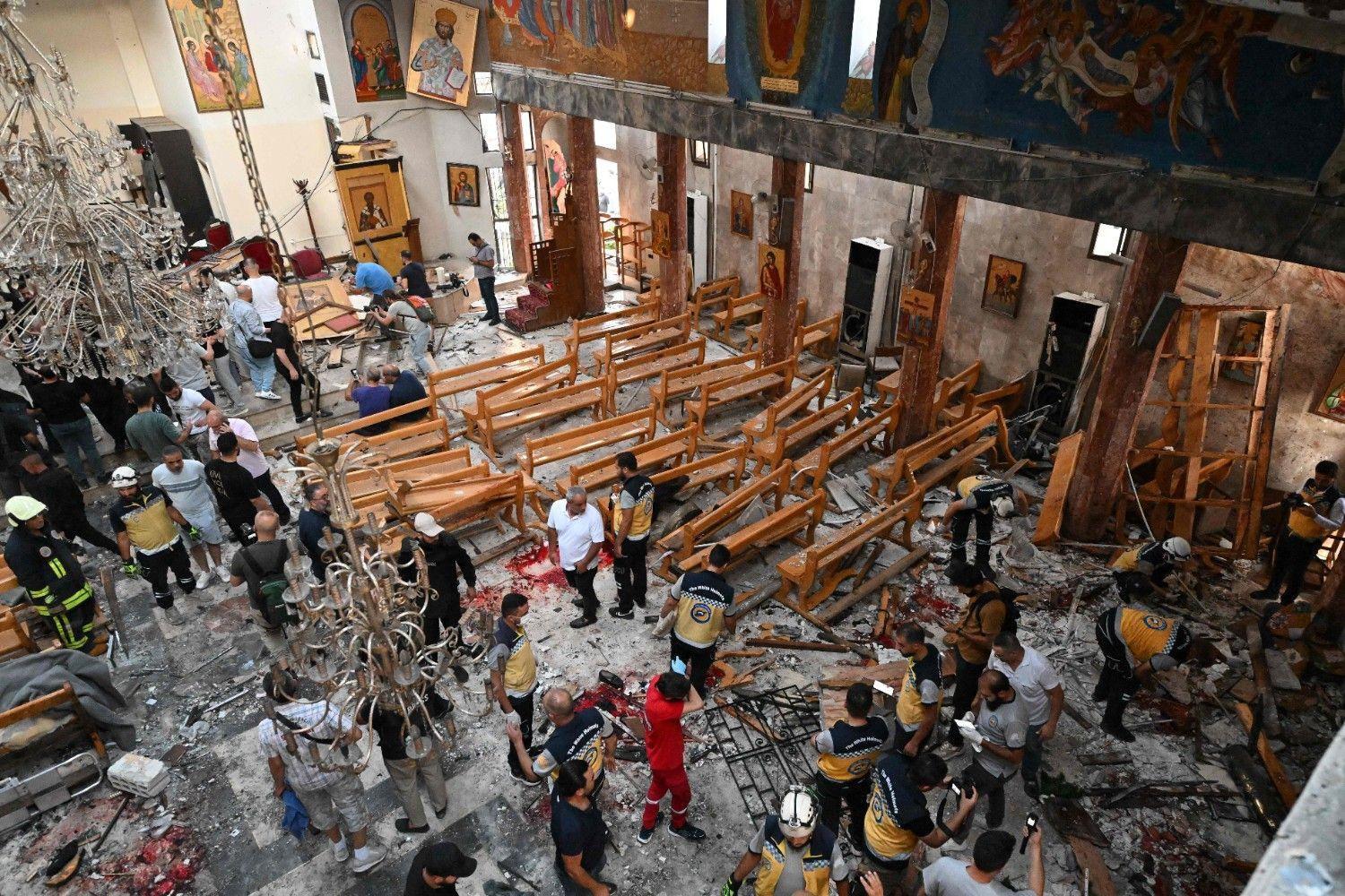 Syria president vows those involved in church attack will face justice