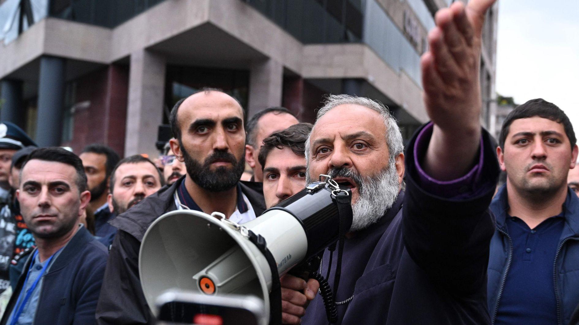 Armenia PM says foiled sinister coup plot by senior cleric