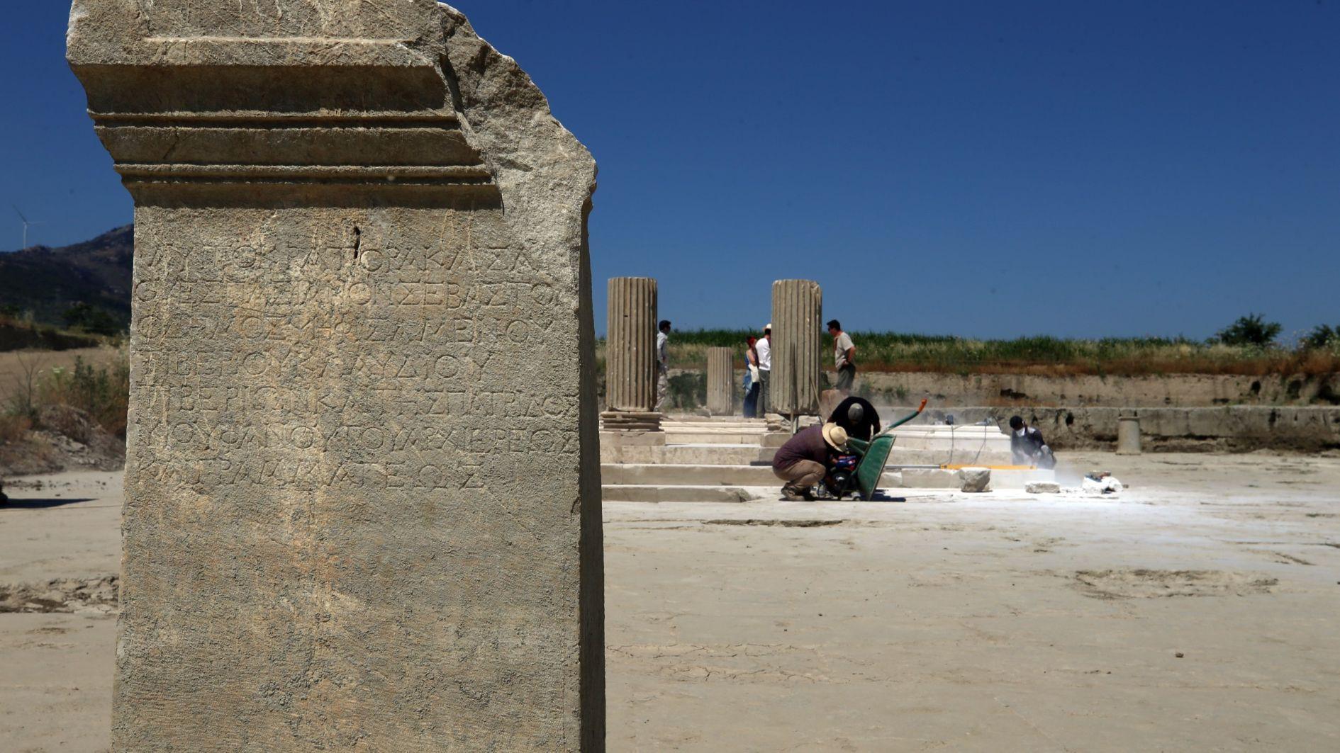 Vast agora of Magnesia unearthed