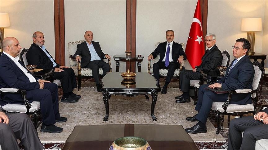 Fidan meets Hamas officials, vows to keep spotlight on Gaza