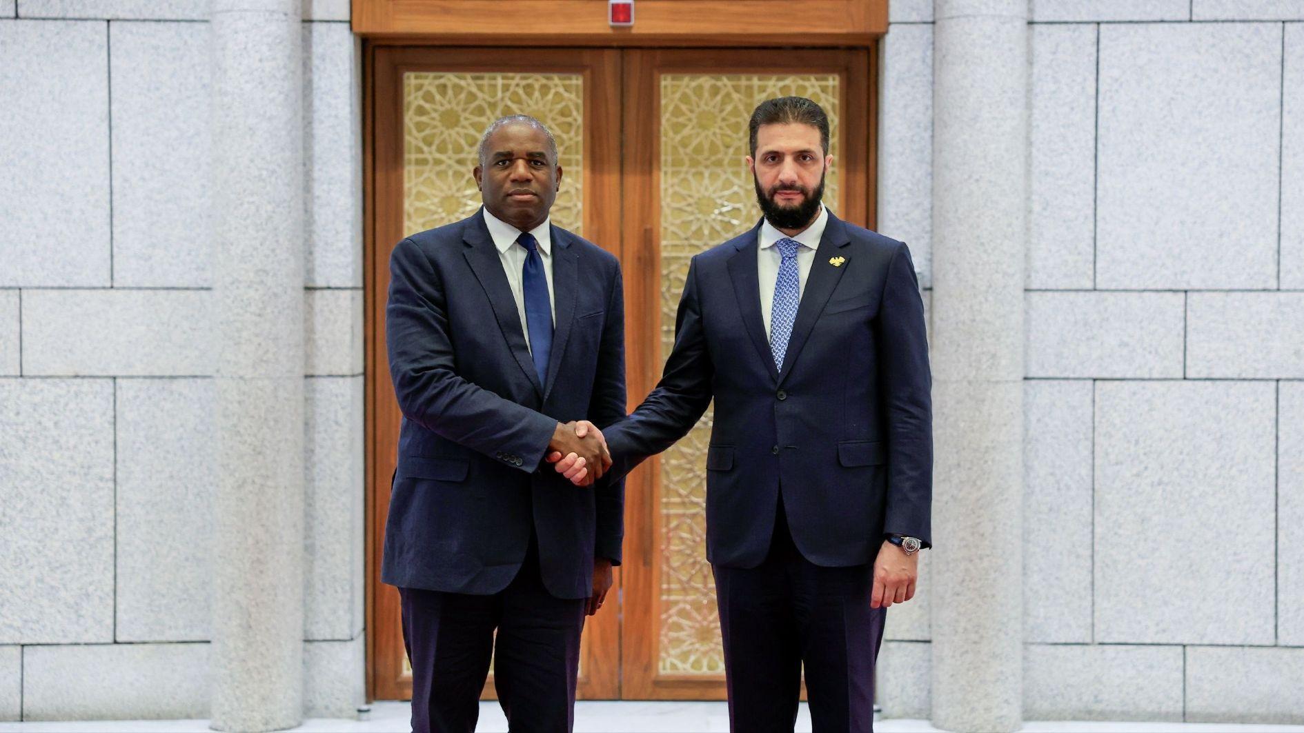 UK reestablishes full Syria ties as Lammy visits Damascus