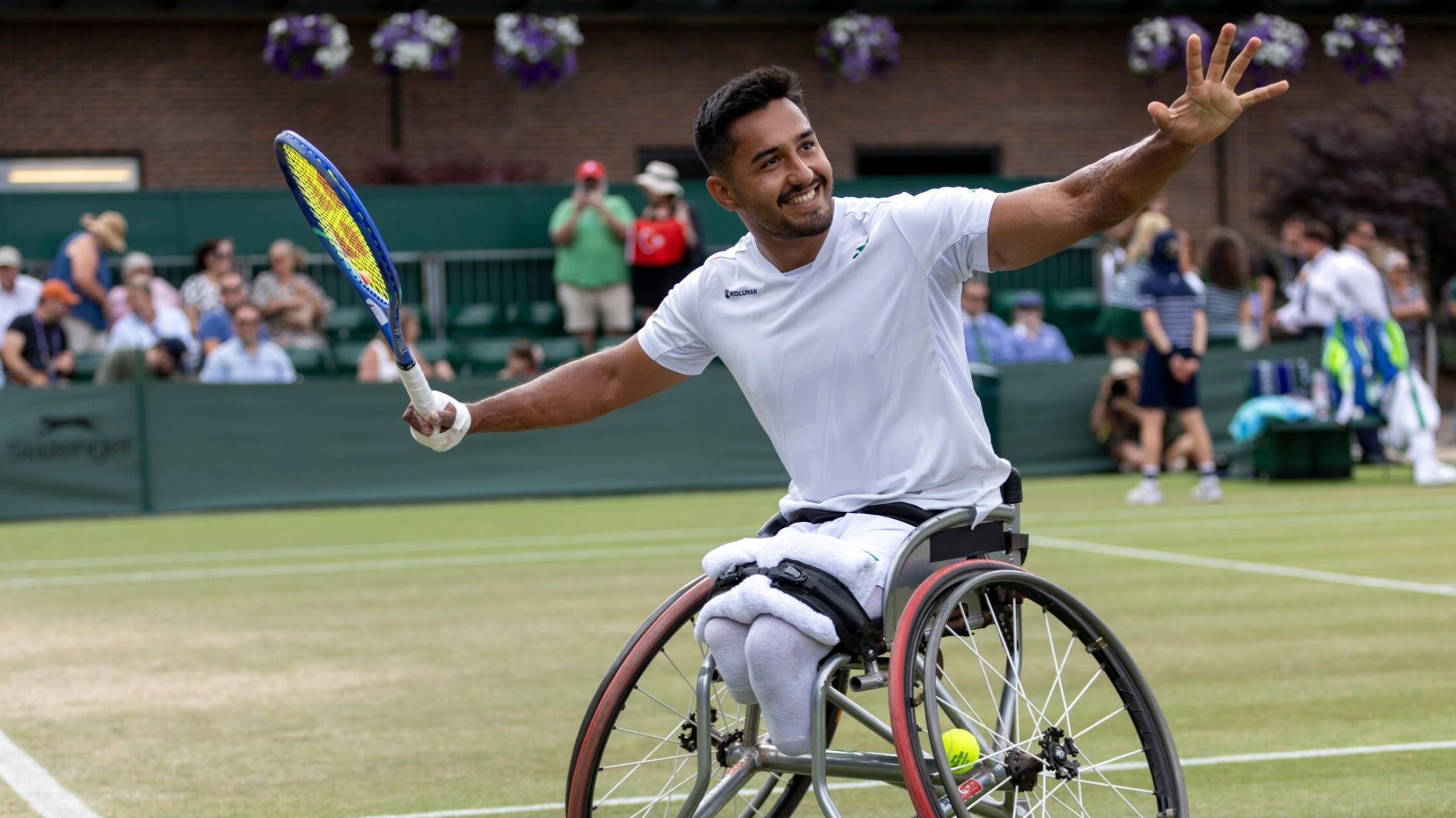 Turkish wheelchair athlete eyes Grand Slam glory at Wimbledon