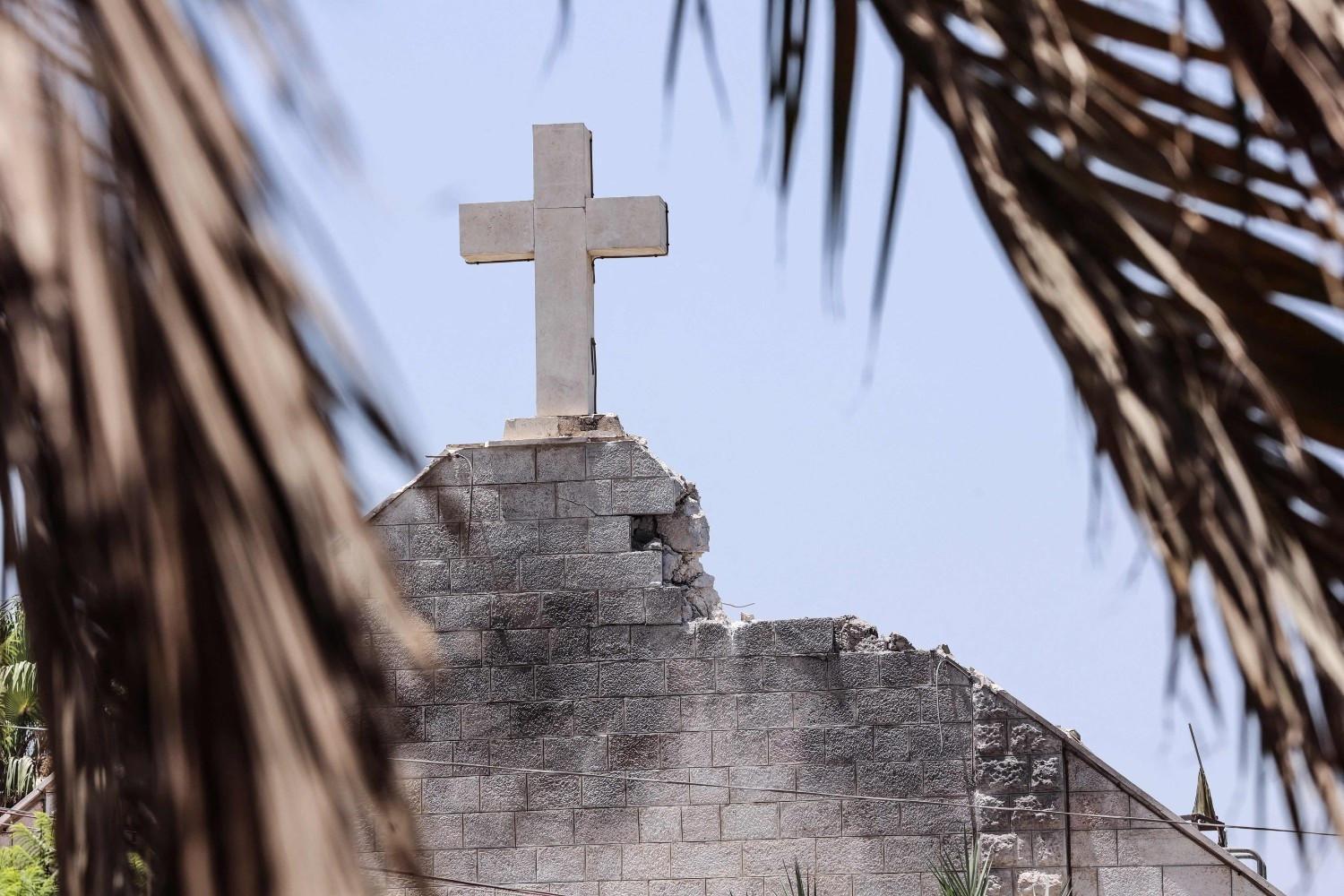 Israeli strike on Gazas only Catholic church kills three
