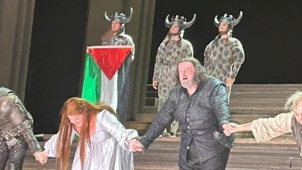 Pro-Palestinian protest prompts scuffle onstage at Royal Opera House in London