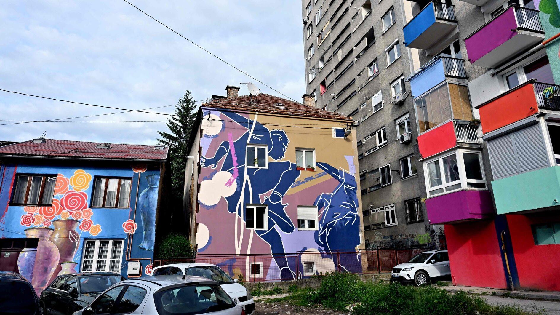 Sarajevo street art marks out brighter future
