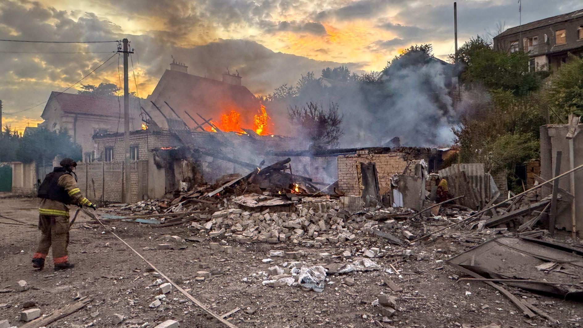 Ukrainian drones spark fire at Sochi oil depot