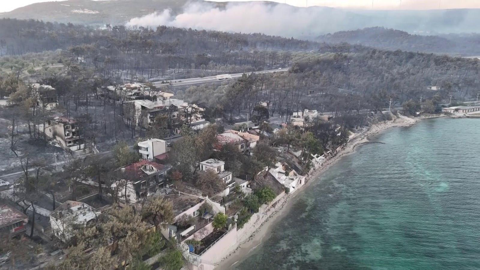Efforts continue to contain wildfires across Türkiye, as residents evacuate