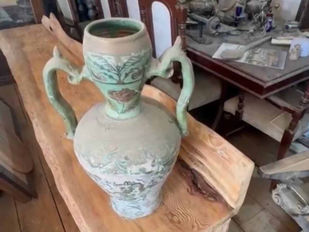 Historic artifacts seized from furniture store in Antalya