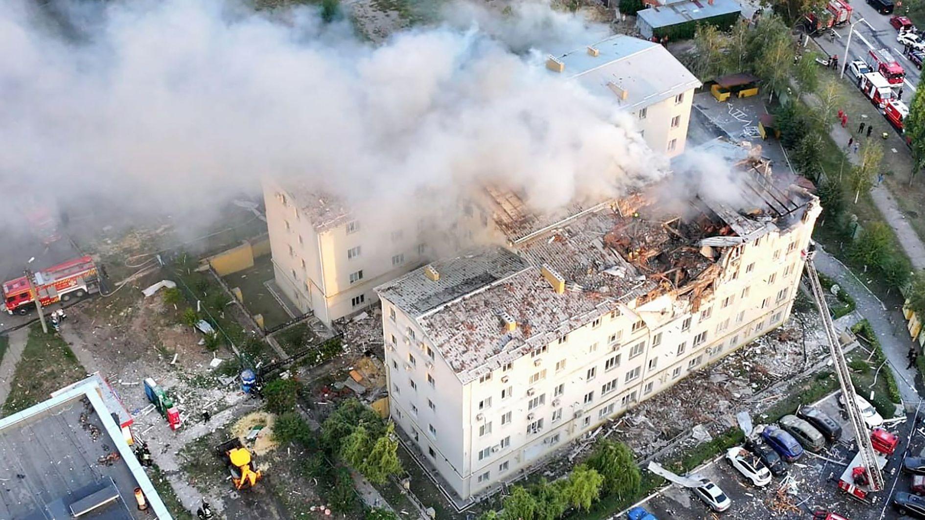 Five killed in Russian drone attack on Ukraine apartment block