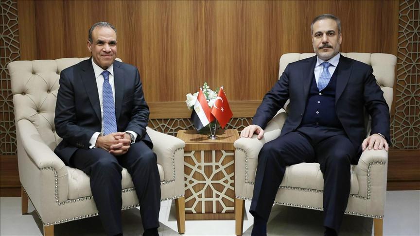 Turkish, Egyptian top diplomats discuss Gaza ceasefire talks