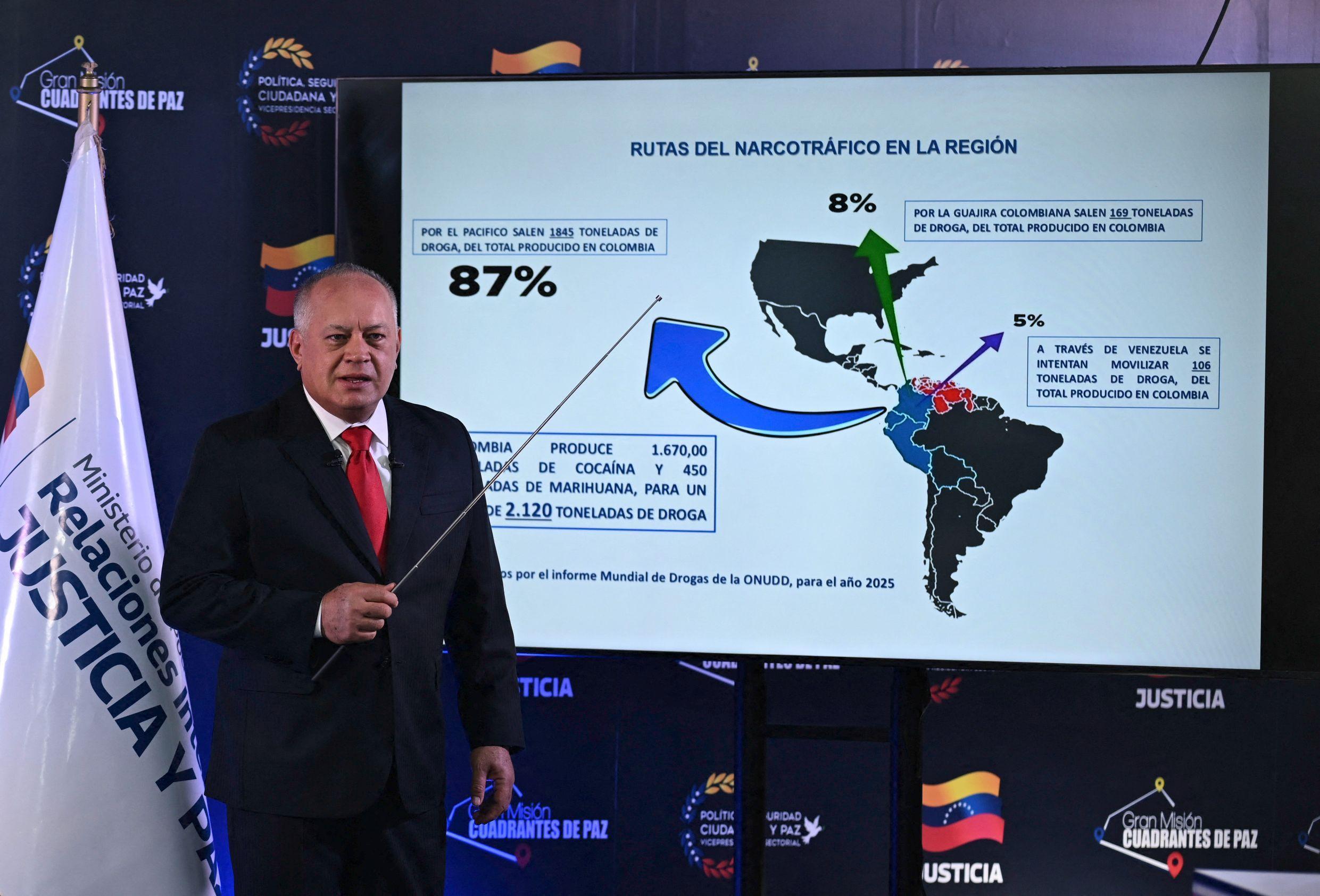 Venezuela builds up border security over US warships