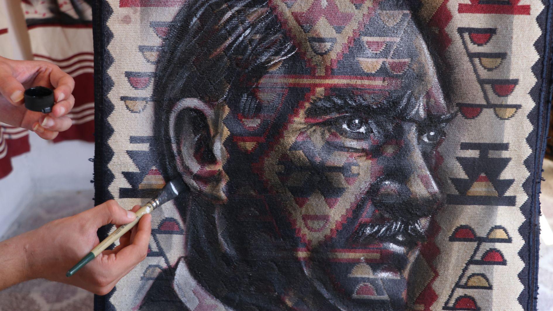 Discarded fabrics find new life in painter’s hands