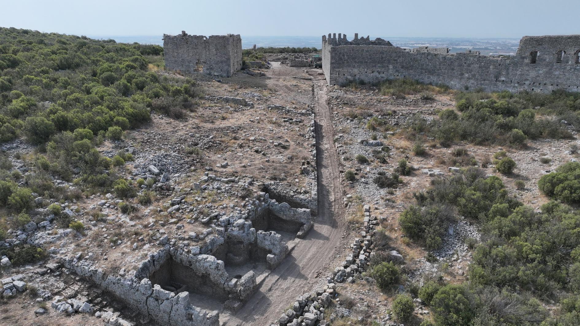 Main street of Sillyon ancient city unearthed