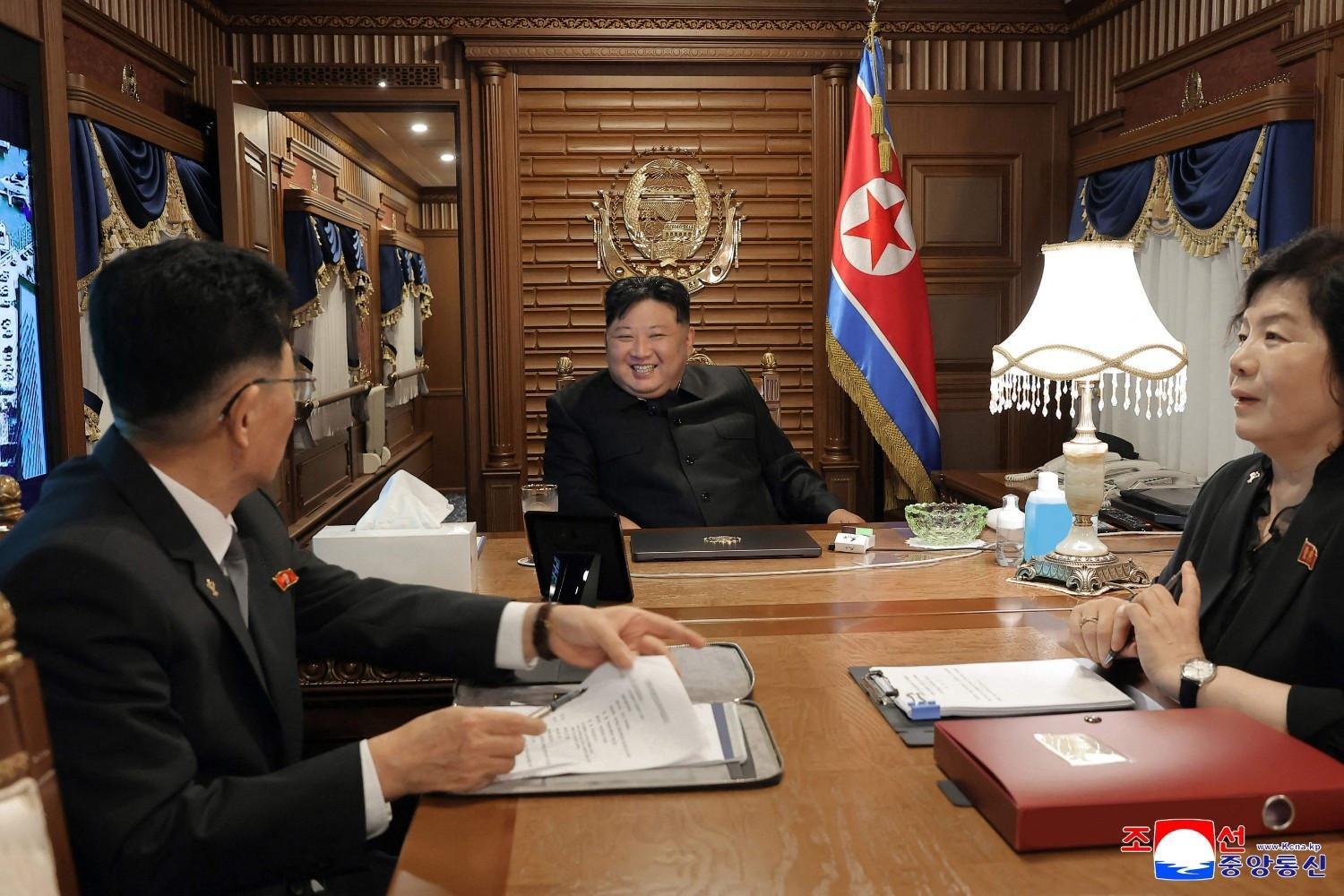 North Koreas Kim in China ahead of massive military parade