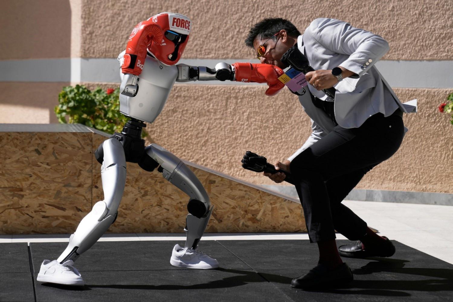 Humanoid robots are on a long road to catch up to advanced AI