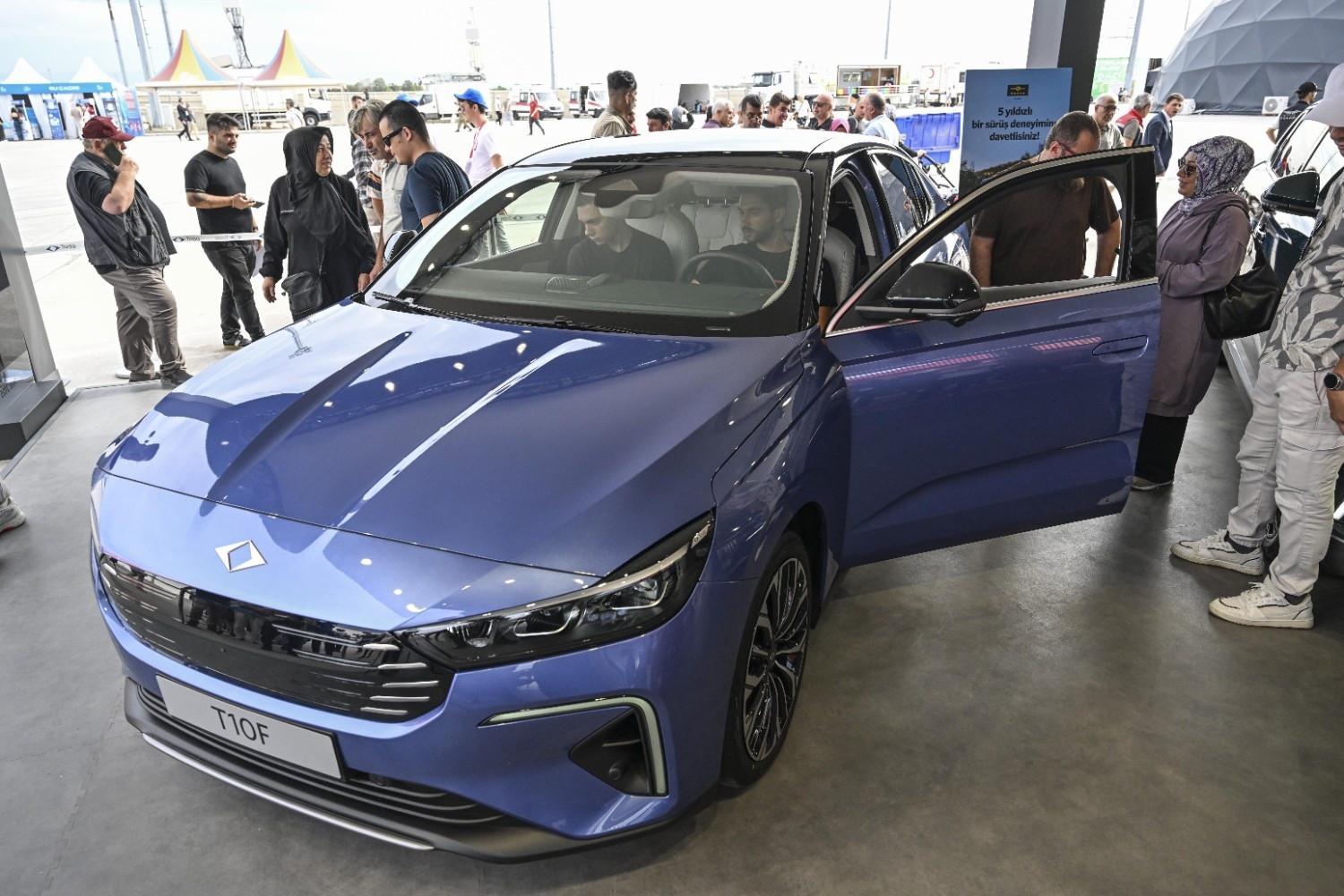 Türkiye showcases new Togg T10F electric vehicle at TEKNOFEST