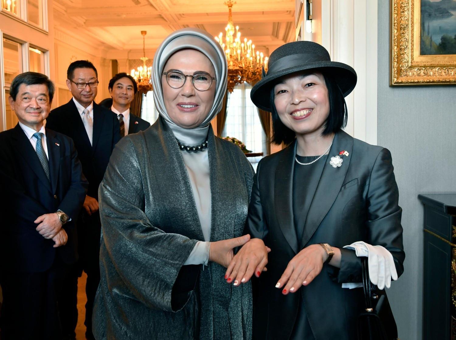 First lady Emine Erdoğan hosts Japan’s Princess Akiko