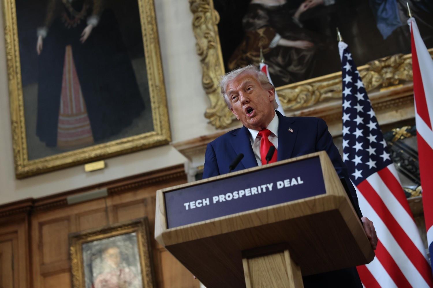 Putin has let me down, says Trump at end of UK state visit