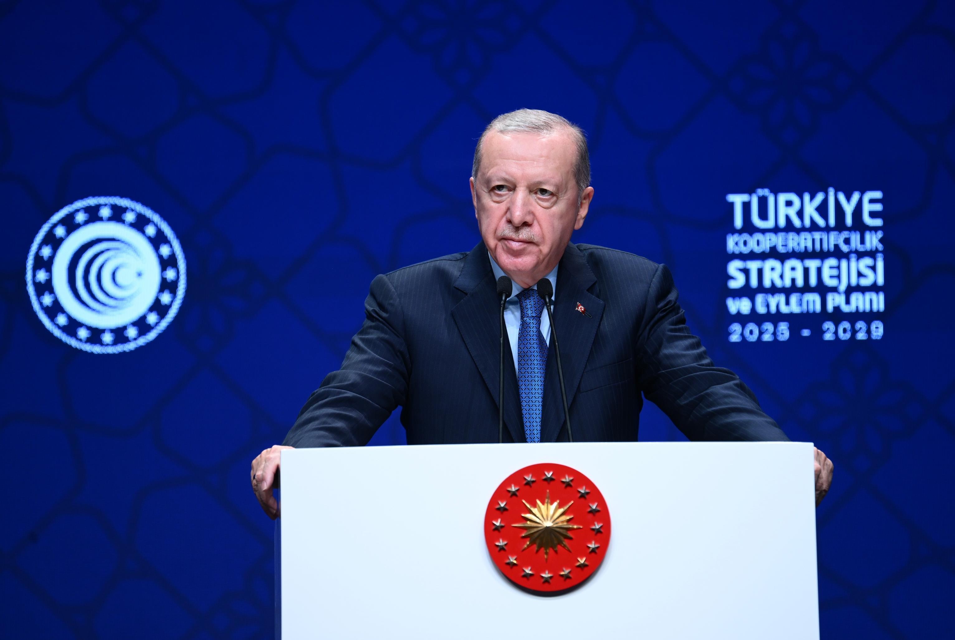 Erdoğan unveils 3 bln lira support for cooperatives