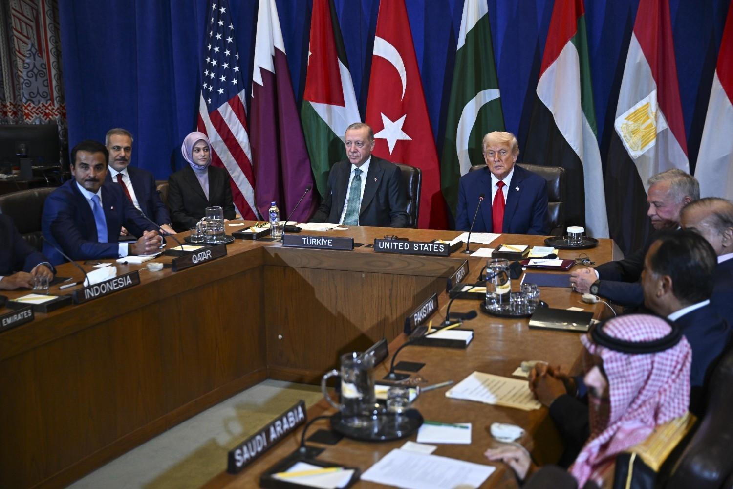 Erdoğan hails Gaza meeting with Trump, regional leaders as very productive
