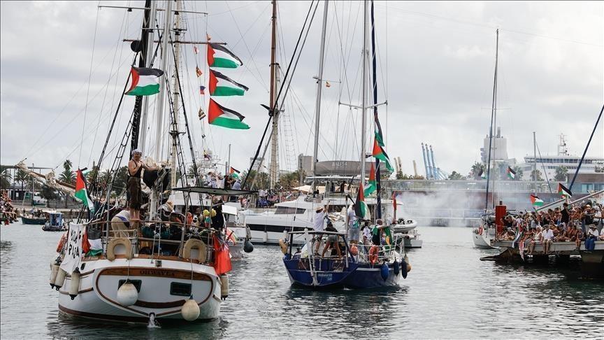 Activists say Gaza aid flotilla attacked by multiple drones