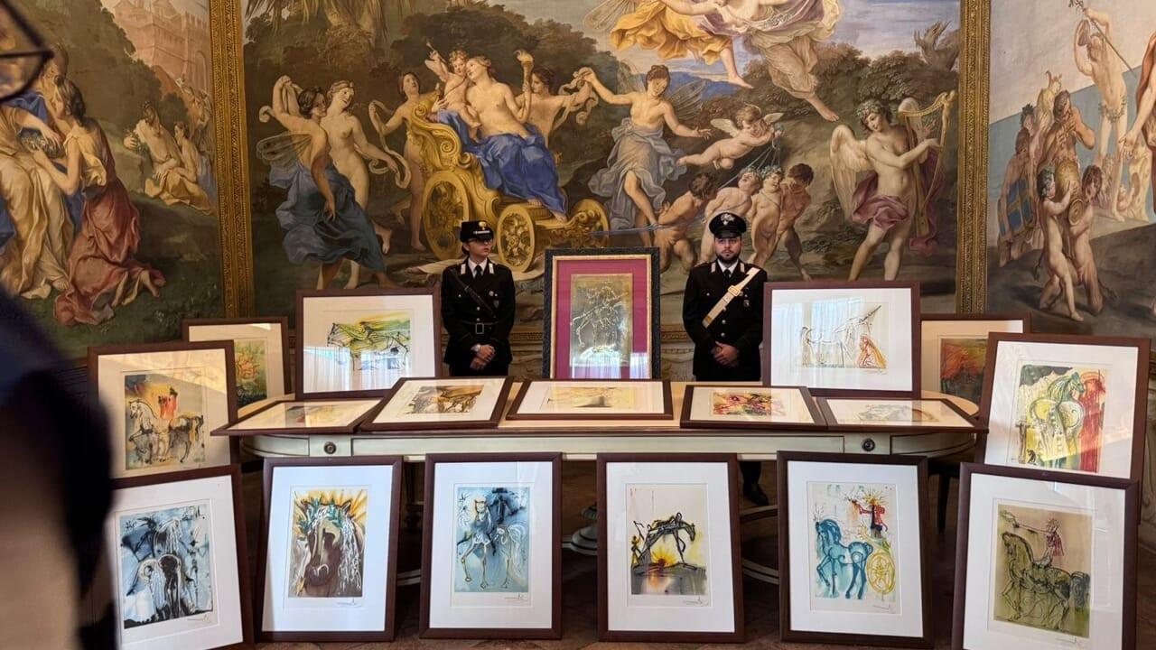 Italy police seize 21 suspected forged Dali artworks