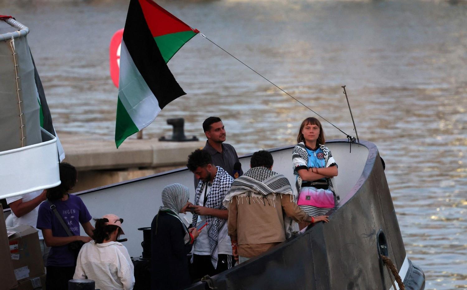 Greta Thunberg among Gaza flotilla detainees to leave Israel
