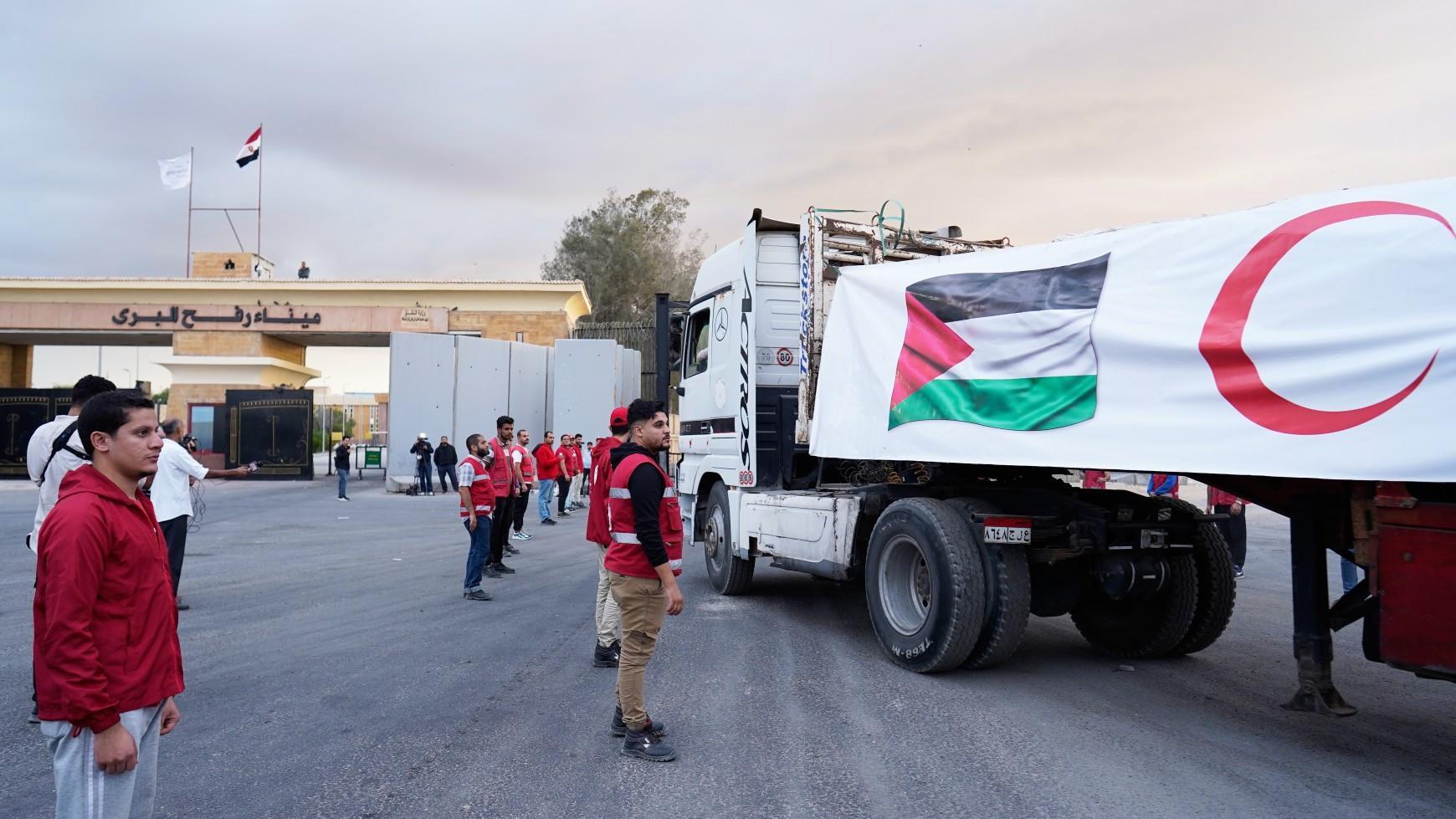 Aid efforts ramp up for Gaza as Hamas prepares to release hostages