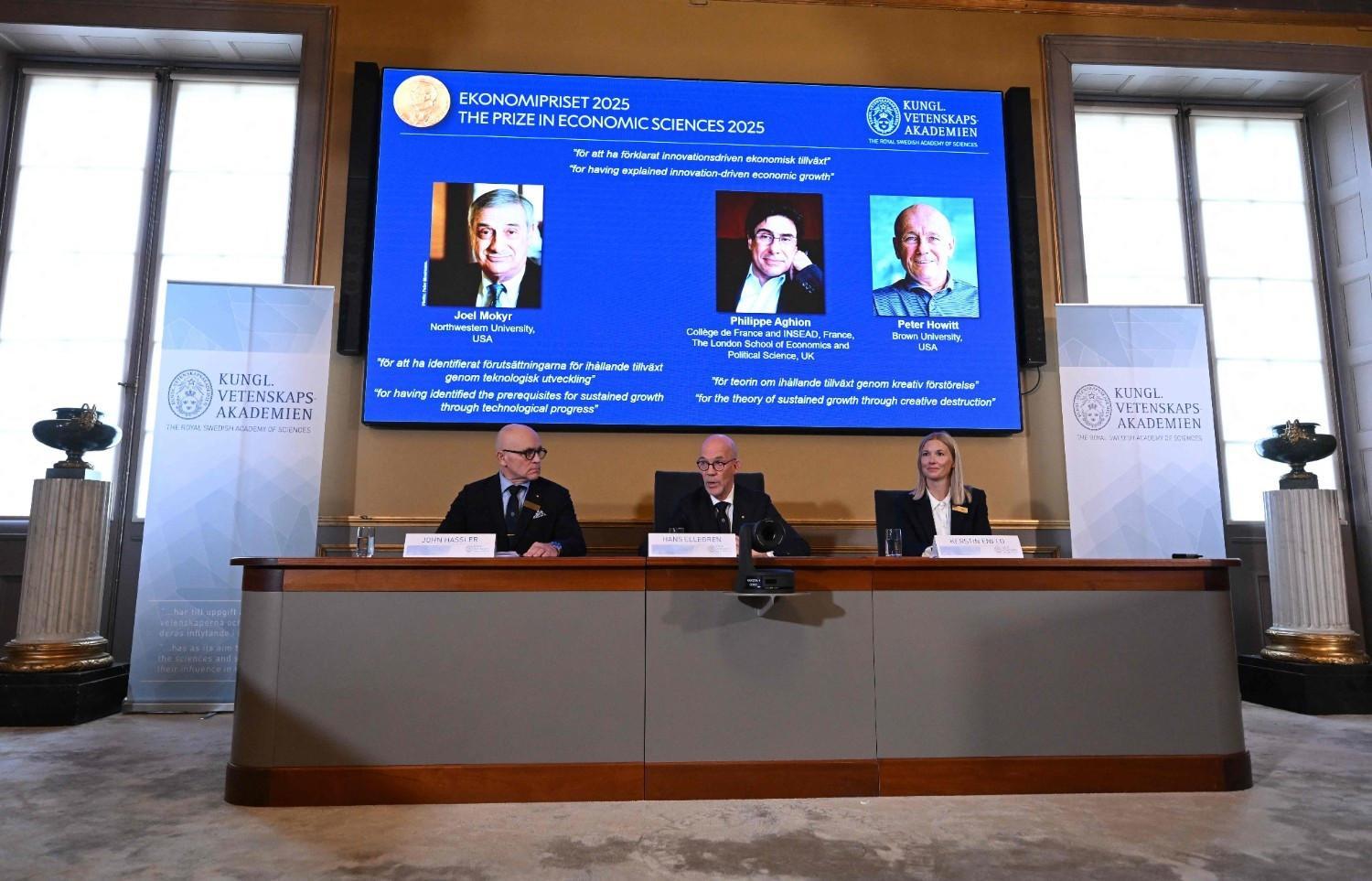 Trio wins economics Nobel for work on economic growth