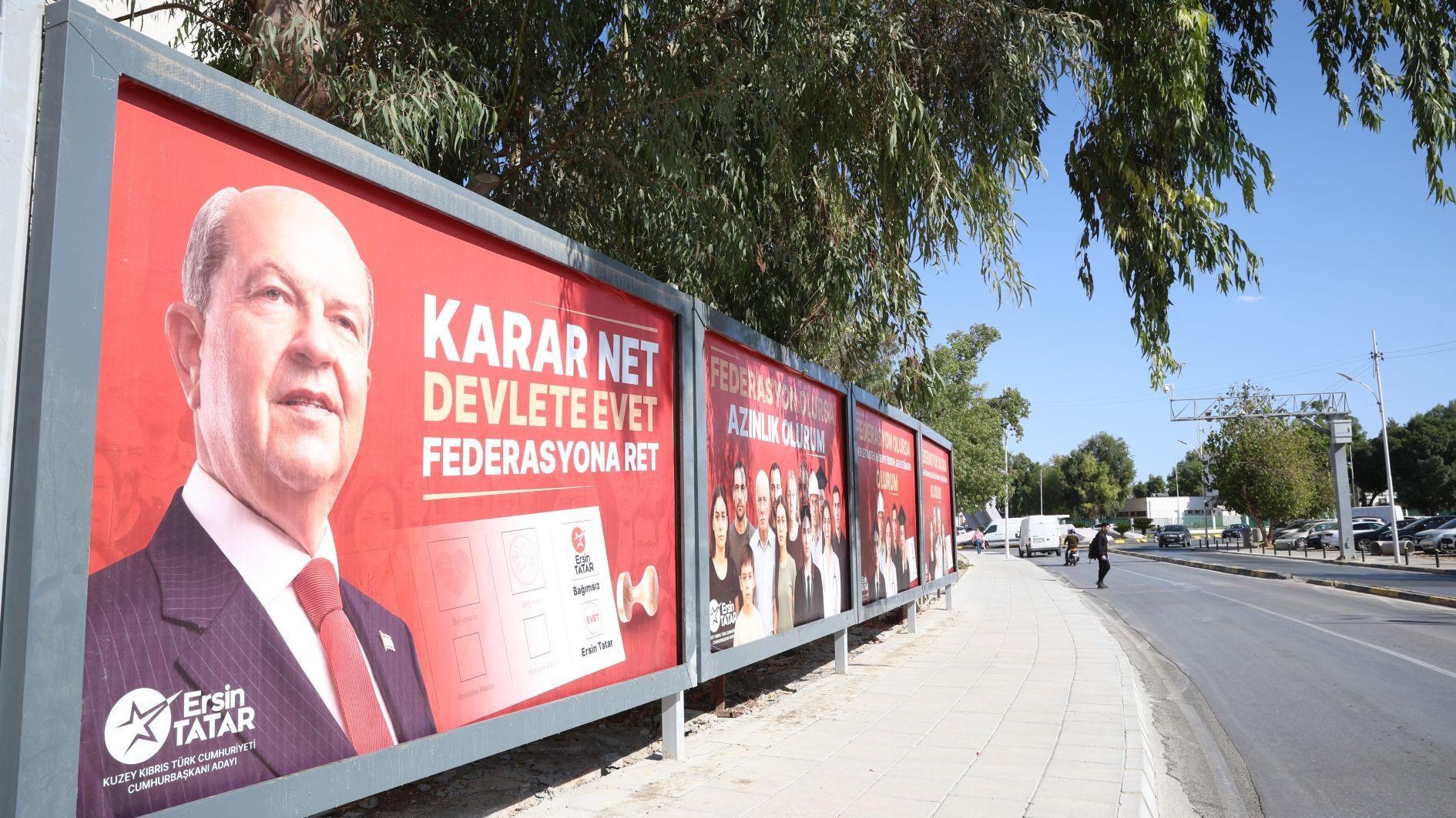 Turkish Cypriot president rejects federation debate days before election