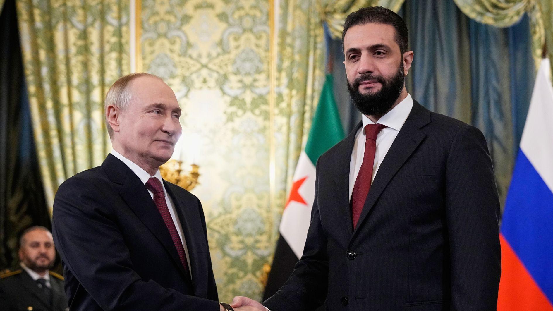 Syrian president hold talks with Putin in Moscow, as handover of Assad on agenda