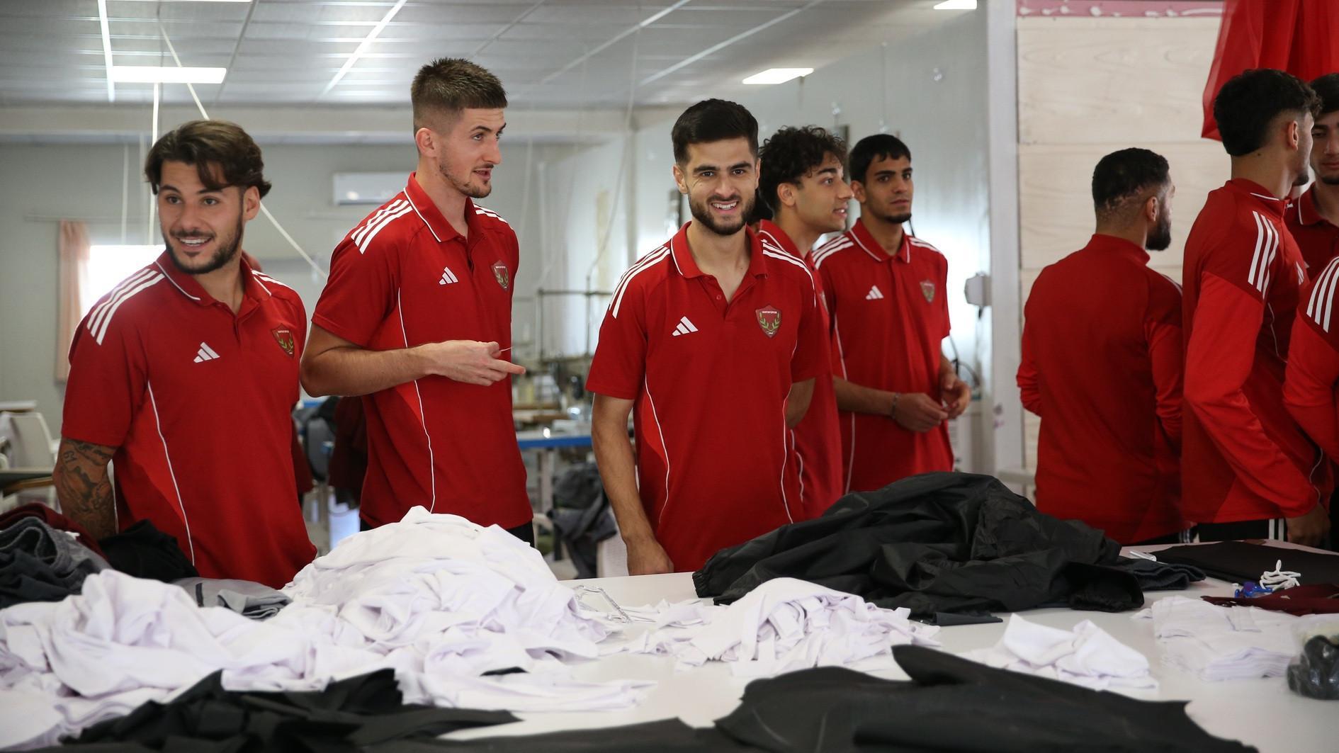 Hatay quake survivors craft sports apparel for local football academy