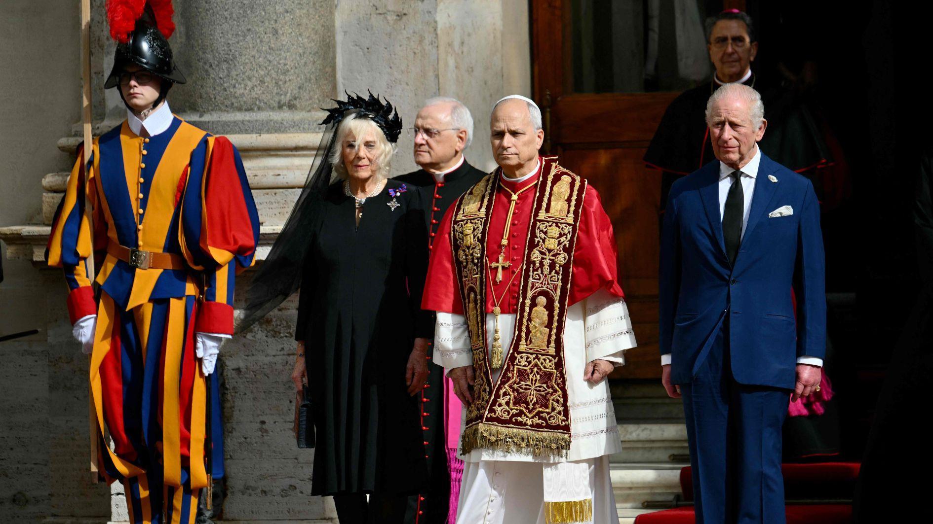 King Charles, Pope Leo pray together in historic first