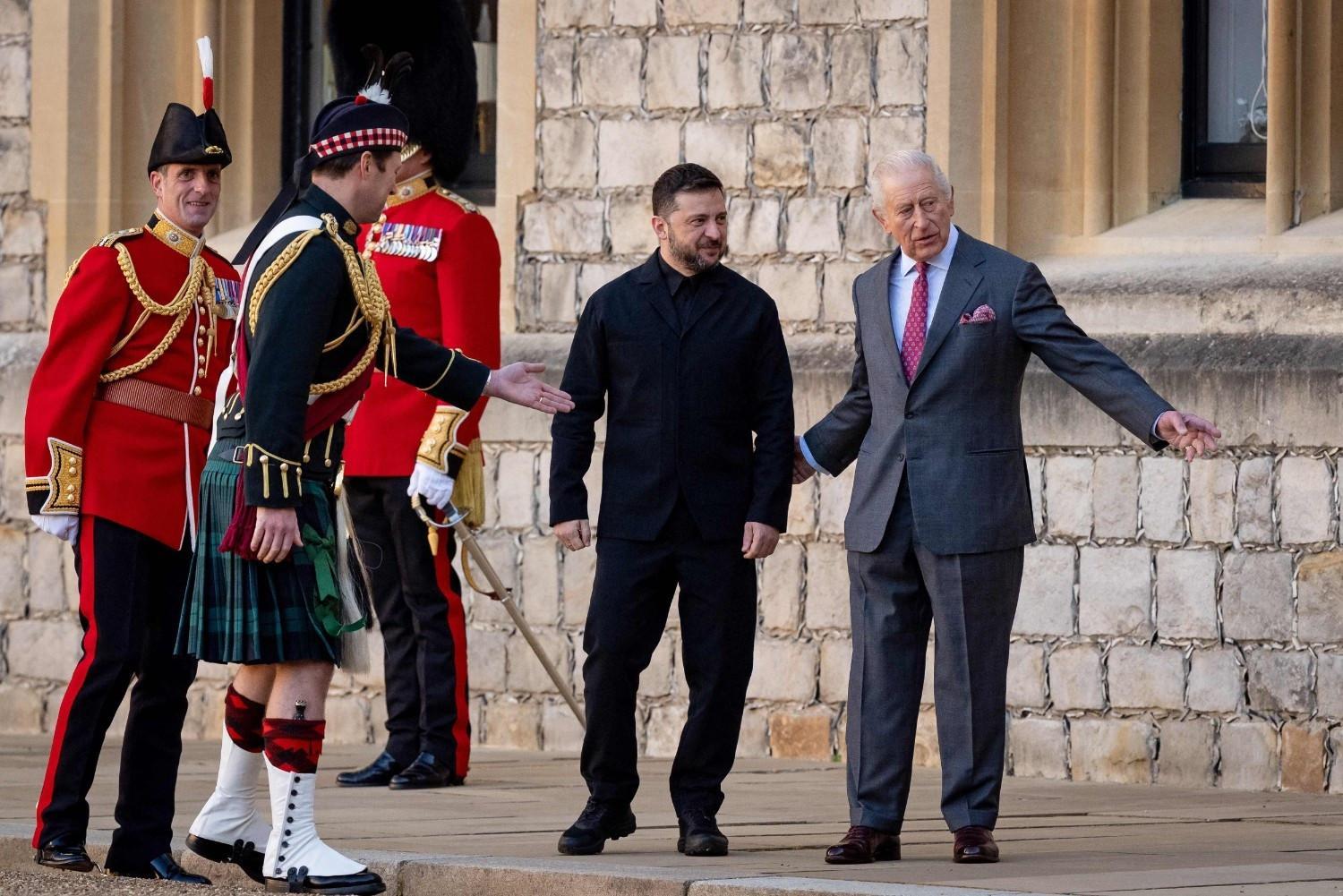 King Charles hosts Zelensky ahead of London meeting on Ukraine missiles