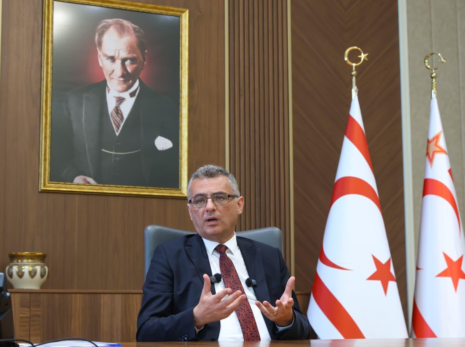Turkish Cyprus president declares political equality a 'red line'