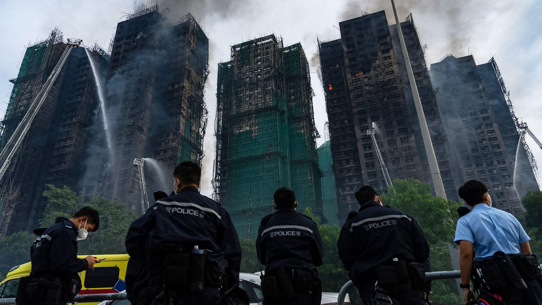 Hong Kong high-rise fire kills at least 44