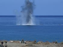 US, Philippine troops sink China-made vessel in war games