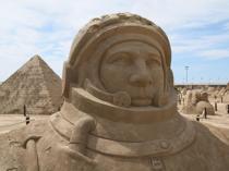 Sand sculpture festival starts in Antalya