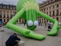 Kermit aims to ease French nerves at Art Basel Paris