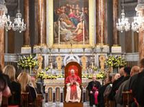 Pope Leo XIV meets clergy at Istanbul’s Saint Esprit Cathedral