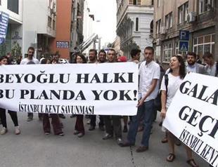 Istanbul activists protest luxurious harbor and hotel complex project on Bosphorus