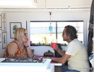 Family tours Turkey in caravan