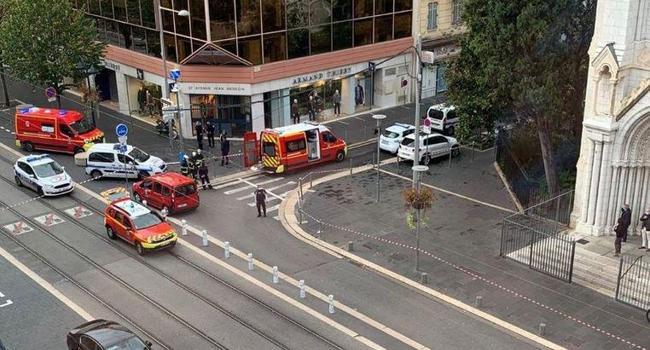 Knifeman kills three at French church, ratcheting up terror fears