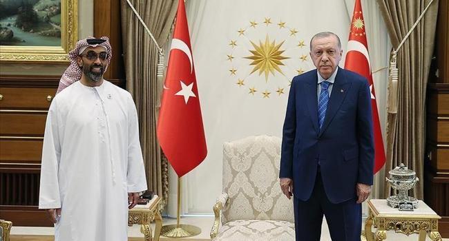 Turkish president receives UAE’s national security adviser