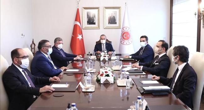 Turkish foreign minister meets Syrian opposition figures