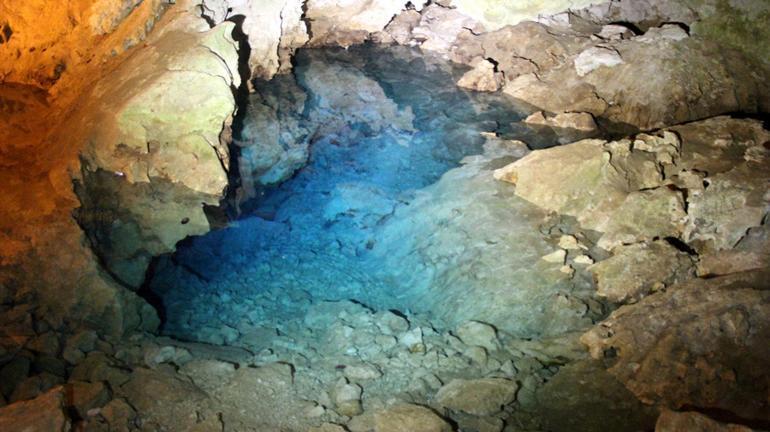 Lakes in Burdur’s İnsuyu Cave dry up due to drought